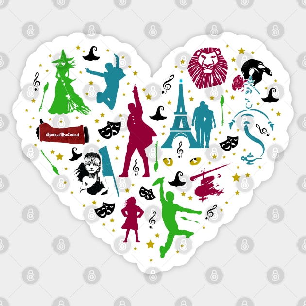 Love Broadway Musicals Sticker by KsuAnn